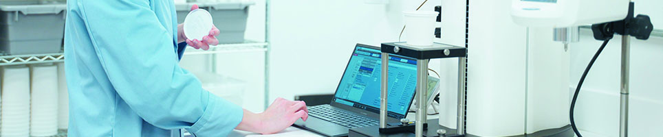 A blurred image with connected digital circles.